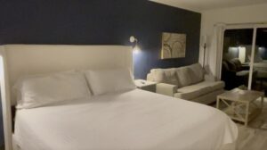 hotel room at lakeside inn